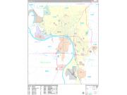 Sioux City Wall Map Premium Style 2023